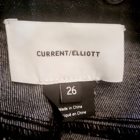 Current/Elliott High Waist 7 Pocket Studded Stiletto Luminary Skinny Jeans Sz 26 - Picture 11 of 14